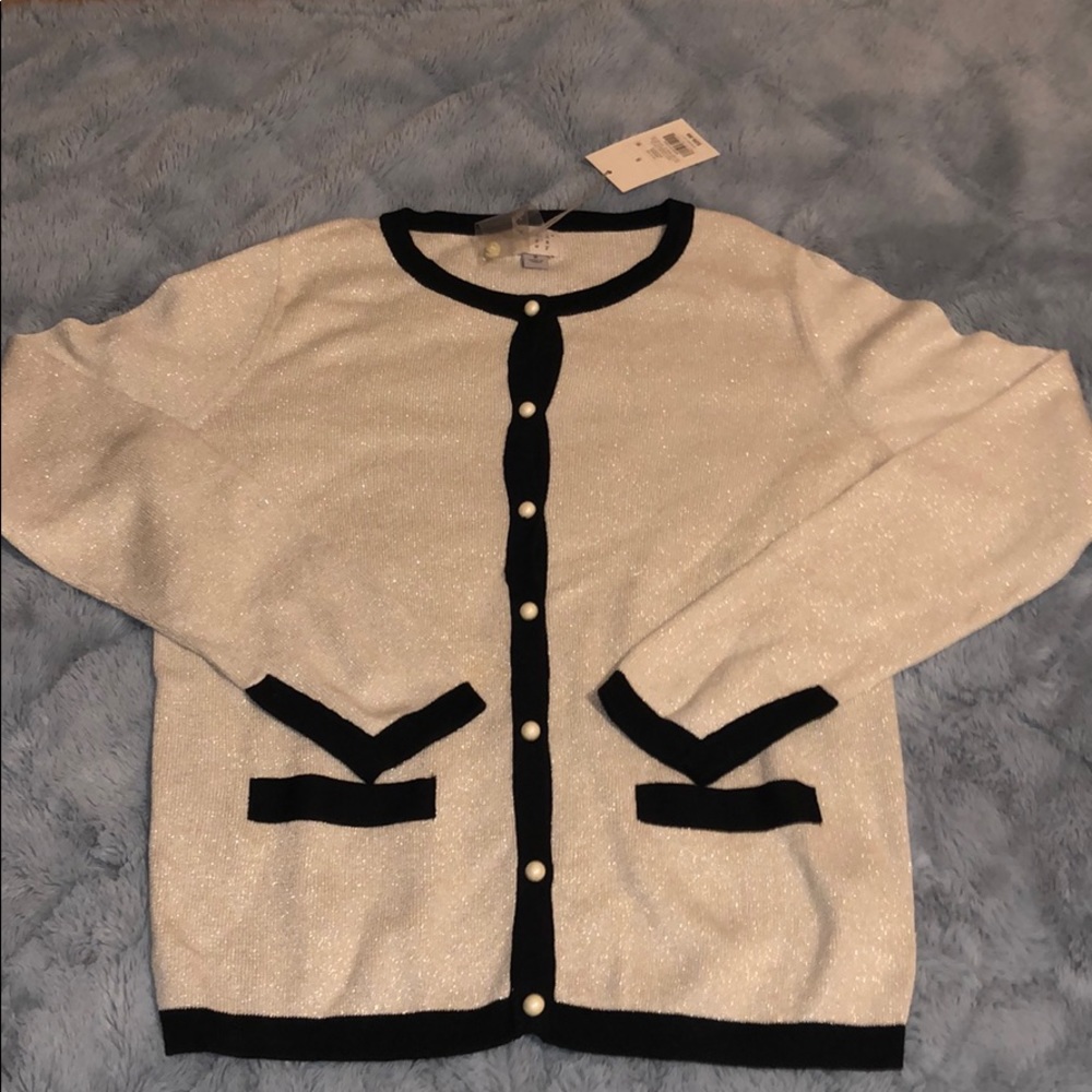 Gold glitter cardigan